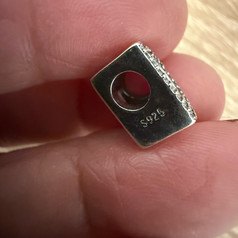 Silver Initial D Charm - image 2